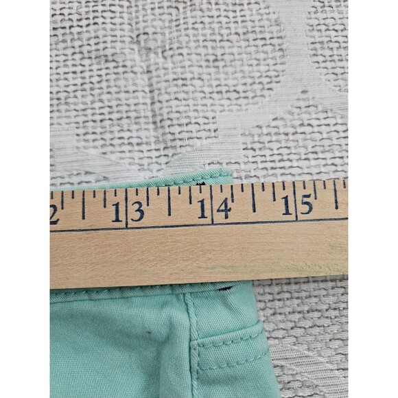 Crown & Ivy Jeans Women’s Size 2 (28x28) Green With Blue Sea Horse Embroidered - Picture 4 of 9